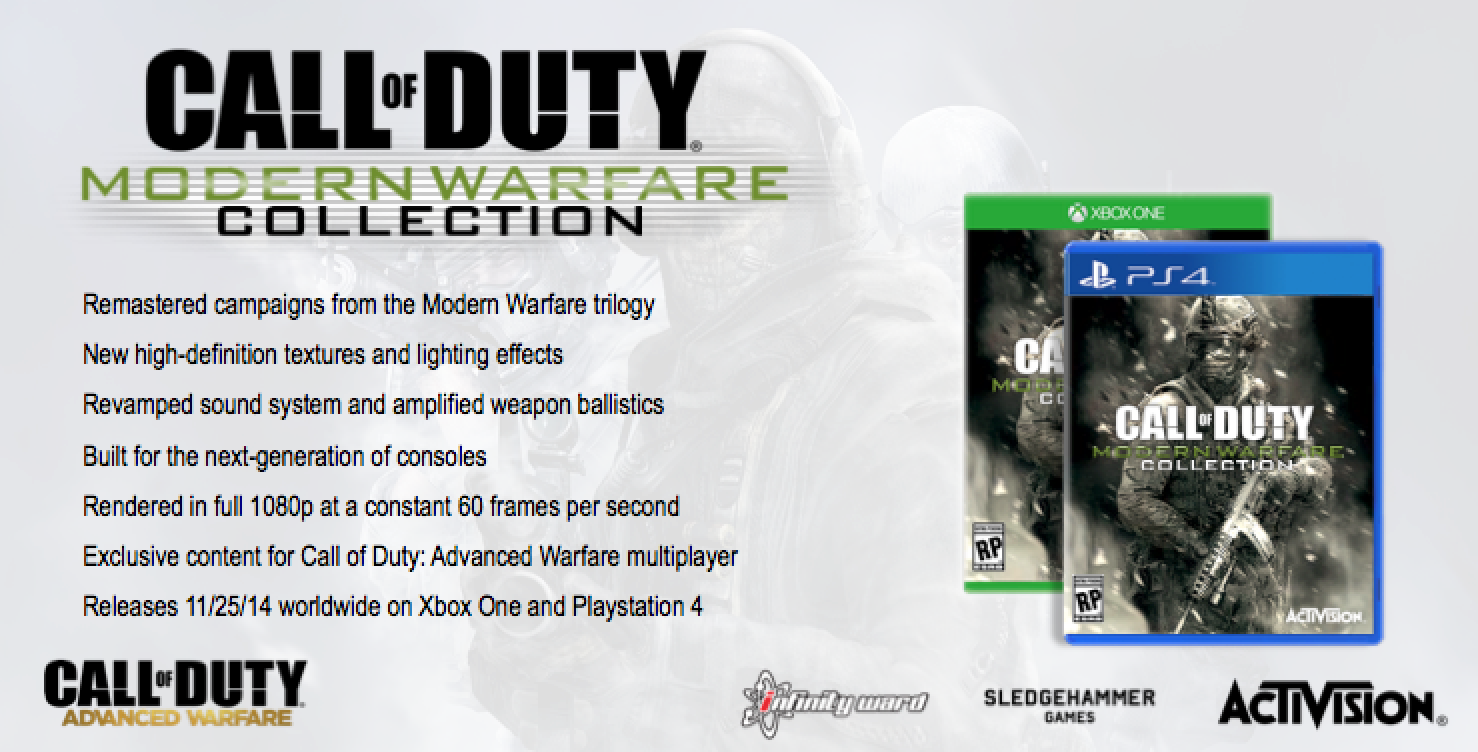 Call of Duty Modern Warfare Remastered Playstation 4 PS4 PS5