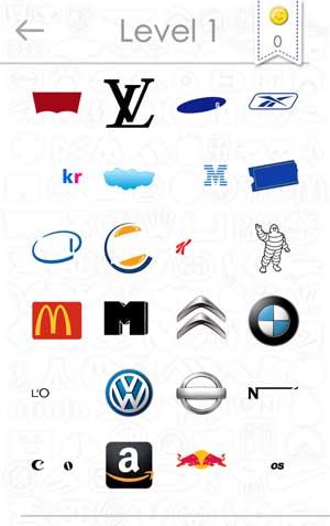 Logo Quiz Answers Level 1-15 for iPhone, iPad, and Android